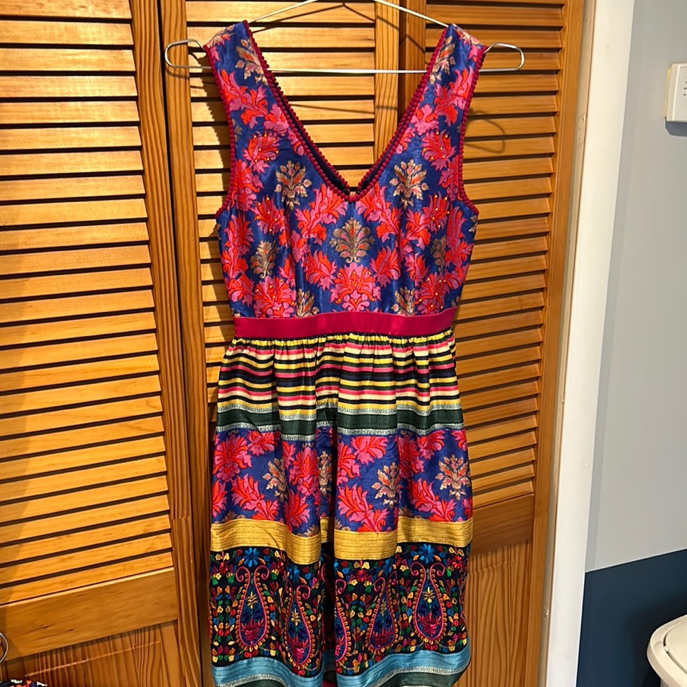 Anthopologie beautiful multi colored dress